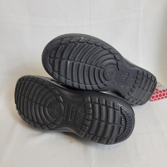 Crocs Bound Black Lined Clogs Comfort Slip-on Shoes Men\'s 12 NWT Solid Back main image 4